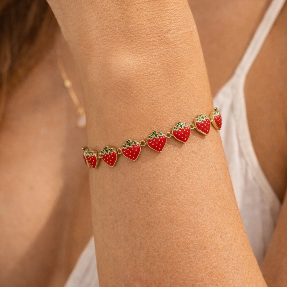 Strawberry Charm Bracelet - Picture 2 of 6